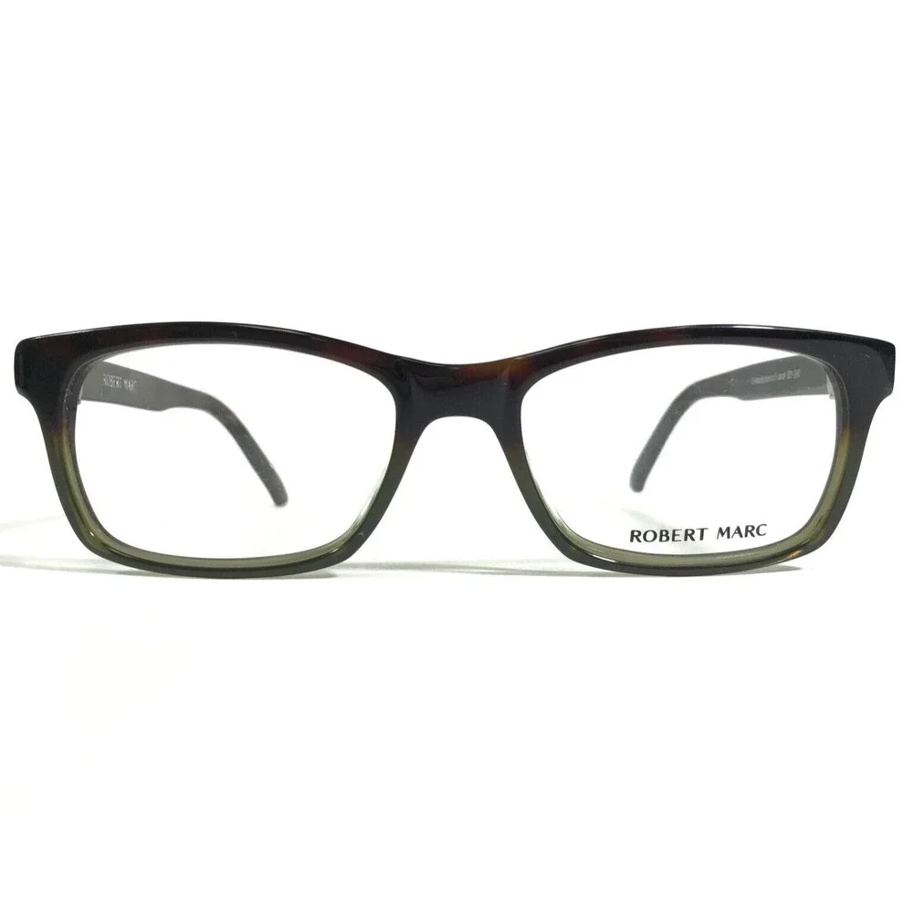 Robert Marc Eyeglasses Frames 831-260 Brown Green Rectangular Full Rim 50-18-140